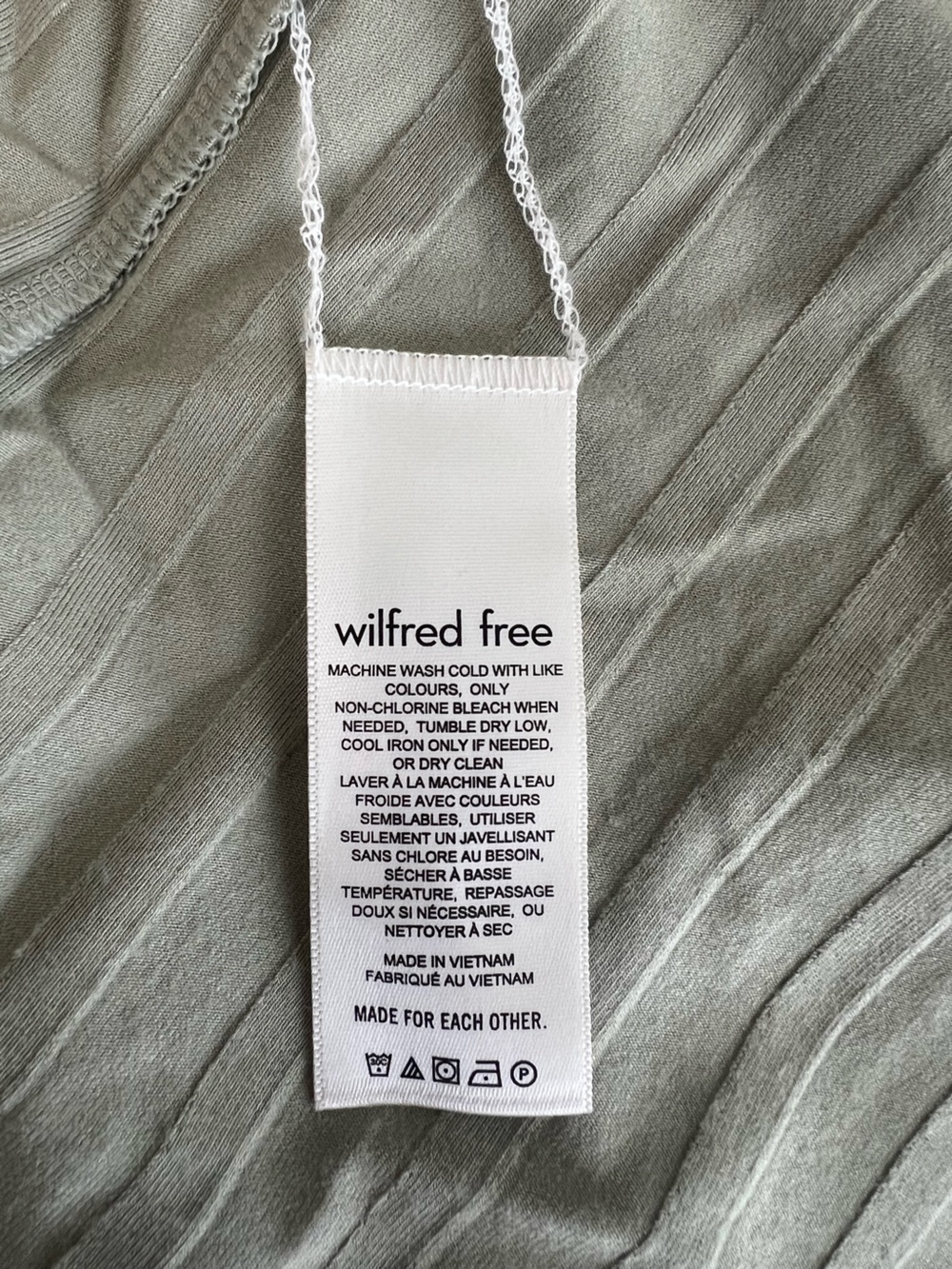 Aritzia Wilfred Free Leo Dress | Sage Green | Size Small - Picture 6 of 7